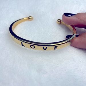 Love Collection Gold Bracelet by Kinsley Armelle